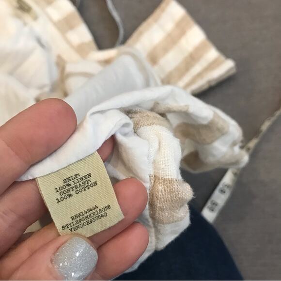 Gimmicks by BKE striped linen blend blazer size large - Picture 6 of 7